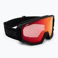Slidinėjimo akiniai UVEX Athletic V black matt/red-clear