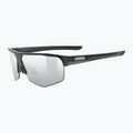 Akiniai nuo saulės UVEX Axos Set black matt/mirror silver/clear