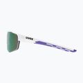 Akiniai nuo saulės UVEX Axos Set white matt/mirror purple/clear 6