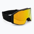 Slidinėjimo akiniai UVEX Gravity FM black matt/mirror yellow/orange/clear