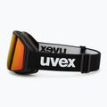 Slidinėjimo akiniai UVEX Gravity FM black matt/mirror red/orange/clear 4