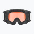 Slidinėjimo akiniai UVEX Athletic LGL black matt/orange/clear 3