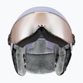 Vaikiškas slidinėjimo šalmas UVEX Rocket Visor Jr cool lavender abstract matt/mirror silver/laser gold 3