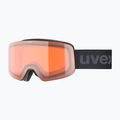 Vaikiški slidinėjimo akiniai UVEX Pwdr LG Jr black matt/orange/clear
