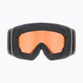Vaikiški slidinėjimo akiniai UVEX Pwdr LG Jr black matt/orange/clear 3