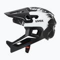 Vaikiškas dviratininko šalmas UVEX React Fullface Jr black/white matt 3