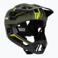 Vaikiškas dviratininko šalmas UVEX React Fullface Jr dark olive matt