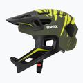 Vaikiškas dviratininko šalmas UVEX React Fullface Jr dark olive matt 3