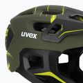Vaikiškas dviratininko šalmas UVEX React Fullface Jr dark olive matt 7
