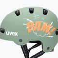 Vaikiškas šalmas UVEX Kid 4 Style bam moss green/papaya matt 7