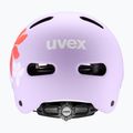 Vaikiškas šalmas UVEX Kid 4 Style flower lilac matte 3