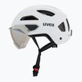Dviračio šalmas UVEX Stride Visor white matt/lite mirror silver 3