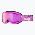 Vaikiški slidinėjimo akiniai UVEX Speedy Nova FM S2 pink matt/mirror pink