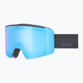 Slidinėjimo akiniai UVEX Ignite FM S3 black matt/mirror blue