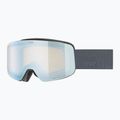 Vaikiški slidinėjimo akiniai UVEX Pwdr FM Jr S2 black matt/mirror sapphire