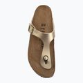 Šlepetės per pirštą BIRKENSTOCK Gizeh Birko-Flor Narrow gold 5