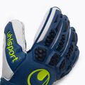 Uhlsport Hyperact Supersoft mėlynos ir baltos spalvos vartininko pirštinės 101123701 3