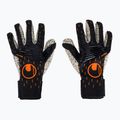 Uhlsport Speed Contact Supergrip+ Finger Surround juodai baltos vartininko pirštinės 101126001