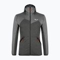 Salewa vyriškas vilnonis džemperis Puez Melange PL FZ Hoody pilkas 00-0000027386 6