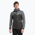 Salewa vyriškas vilnonis džemperis Puez Melange PL FZ Hoody pilkas 00-0000027386