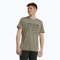 Salewa vyriški trekingo marškinėliai Puez Hybrid 2 Dry brown 00-0000027397