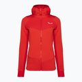 Salewa moteriškas džemperis Agner Polarlite su gobtuvu raudonas 00-0000028558