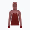 Salewa Puez Hybrid PL FZ Hoody moteriškas vilnonis džemperis raudonas 00-0000027389