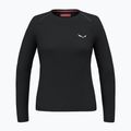 Moteriški marškinėliai ilgomis rankovėmis Salewa Pedroc Dry Tee black out