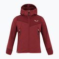 Vaikiškas žygio džemperis Salewa Agner Melange PL FZ Hoody syrah