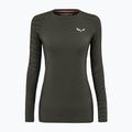 Moteriški termoaktyvūs marškinėliai Salewa Cristallo Warm AMR dark olive