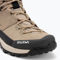Moteriški žygio batai Salewa Puez Leather Mid Ptx quicksand / onyx 7