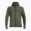 Vyriškas žygio džemperis Salewa Agner Hybrid PL/DST FZ Hoody faded green melange/0910