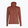 Moteriškas žygio džemperis Salewa Agner Hybrid PL/DST FZ Hoody etruscan red melange