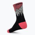 Kojinės DYNAFIT Traverse Crew black out ultra coral/6a10 2
