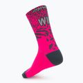 Kojinės DYNAFIT Run Wild Crew pink glo 2