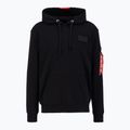 Vyriškas džemperis Alpha Industries Red Stripe Hoodie black