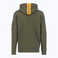 Vyriškas džemperis Alpha Industries Red Stripe Hoodie dark green 2