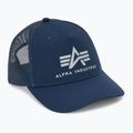Vyriška kepuraitė su snapeliu Alpha Industries Basic Trucker rep.blue