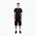 Vyriški marškinėliai Alpha Industries Basic Small Logo black/neon orange 2