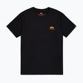 Vyriški marškinėliai Alpha Industries Basic Small Logo black/neon orange 5