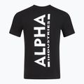 Vyriški marškinėliai Alpha Industries Backprint black 2