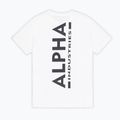 Vyriški marškinėliai Alpha Industries Backprint white 9