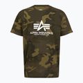 Vyriški polo marškinėliai Alpha Industries Basic Camo olive camo 3