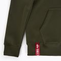 Vyriškas džemperis Alpha Industries Basic Zip SL dark olive 3