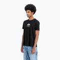 Vyriški marškinėliai Alpha Industries Basic Mid Logo black 4