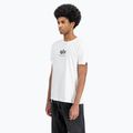 Vyriški marškinėliai Alpha Industries Basic Mid Logo white 4