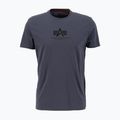 Vyriški marškinėliai Alpha Industries Basic Mid Logo greyblack/black 4