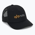 Vyriška kepuraitė su snapeliu Alpha Industries Label Trucker black