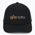 Vyriška kepuraitė su snapeliu Alpha Industries Label Trucker black 2
