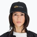 Vyriška kepuraitė su snapeliu Alpha Industries Label Trucker black 3
